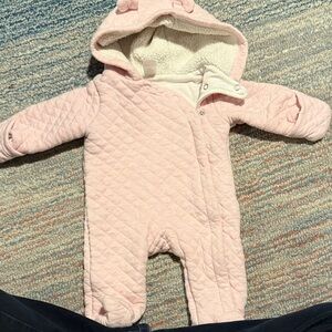 Carter's Soft Pink Quilted Bunting